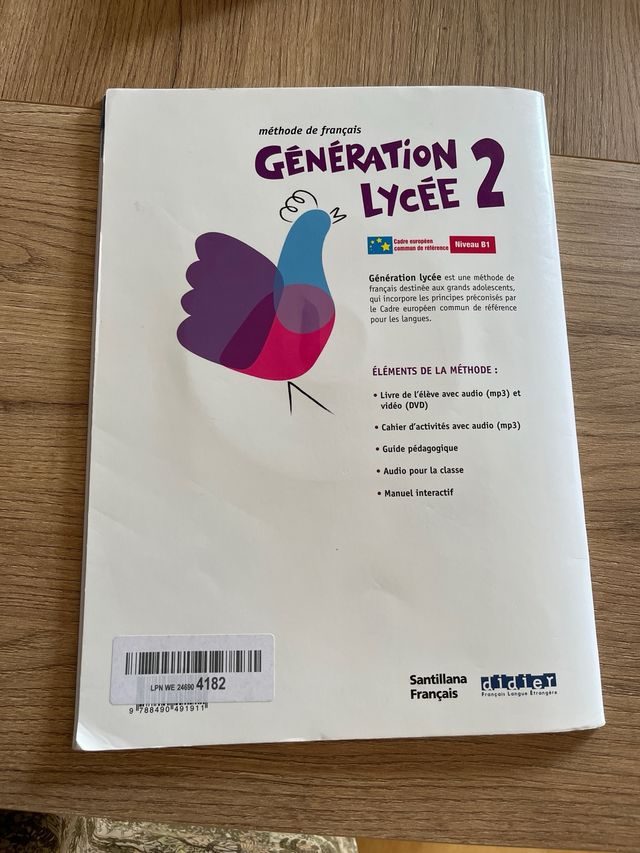 GENERATION LYCEE A2/B1 CAHIER+CD