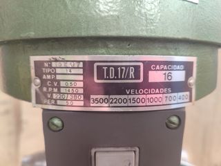 Taladro vertical hedisa td17 r