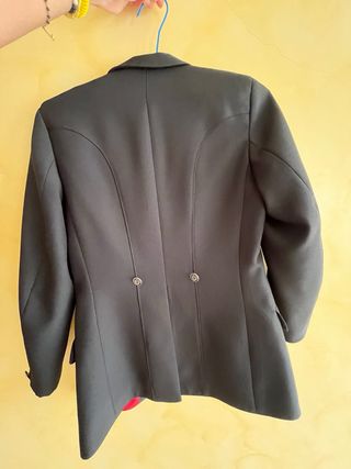 Chaqueta hípica niña negra.
