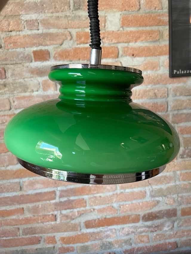 Lámpara vintage verde años 70