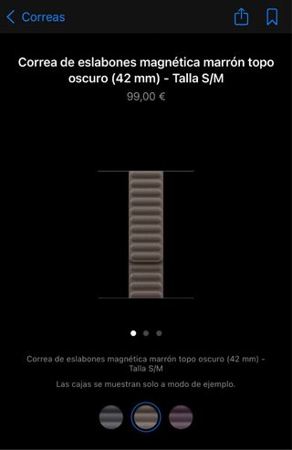Correa Oro original Apple Watch 38/40/41mm