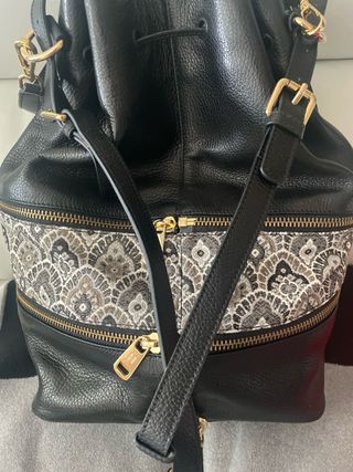 Bolso Horia - Bolso saco cuero negro