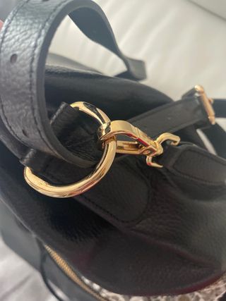 Bolso Horia - Bolso saco cuero negro