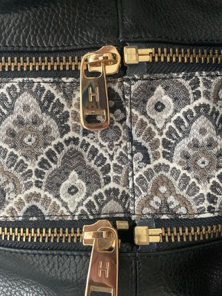 Bolso Horia - Bolso saco cuero negro