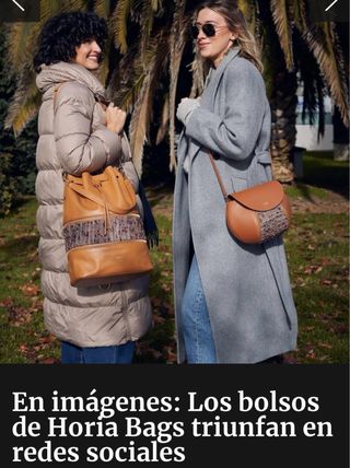 Bolso Horia - Bolso saco cuero negro