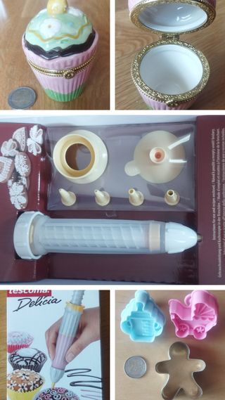 Lote repostería: moldes,decoraciones