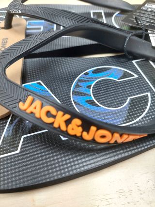 Chanclas Jack & Jones - Negras/Naranjas