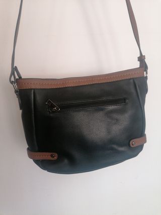 Bolso bandolera negro y marrón