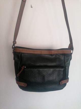 Bolso bandolera negro y marrón