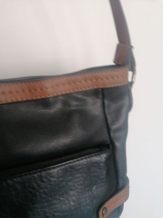 Bolso bandolera negro y marrón