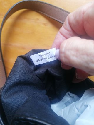 Bolso bandolera negro y marrón