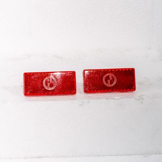 2 Catadióptricos rojos rectangulares