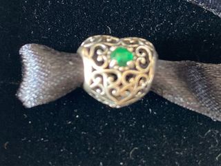 Charm Pandora corazón verde