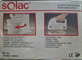 Batidora Solac 220-240V~ 200W