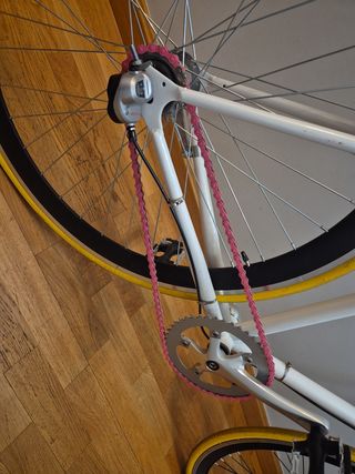 Bicicleta fixie blanca - Shimano Nexus