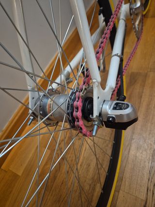 Bicicleta fixie blanca - Shimano Nexus