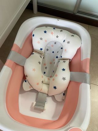Bañera Plegable con flotador Bebé - Rosa