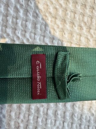 Corbata Emidio Tucci verde oscura