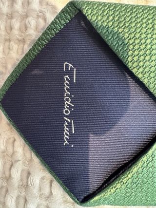 Corbata Emidio Tucci verde oscura