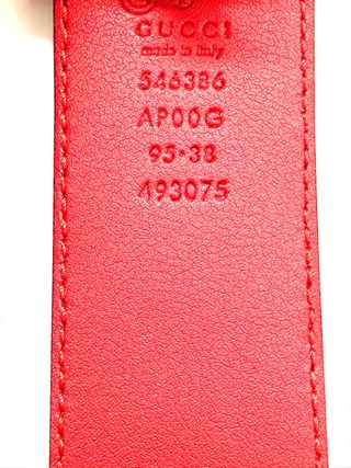Cinturón Gucci rojo