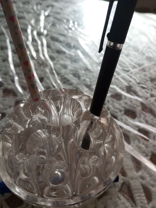 Portalápices cristal vintage