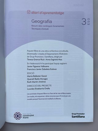 Diari d’aprenentatge Geografia 3 ESO