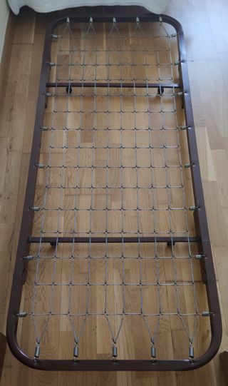 Cama plegable marrón 175cm