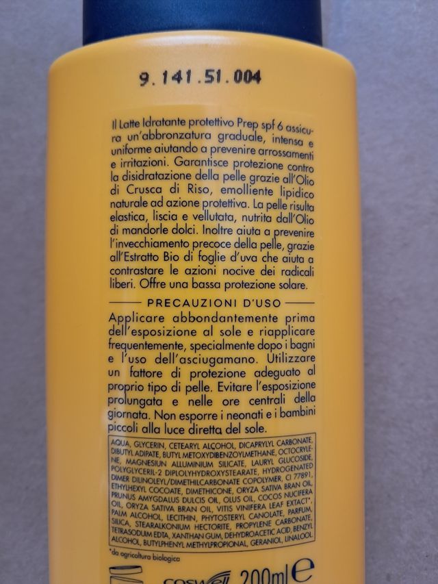 Prep Latte Idratante Protetivo (2pz)