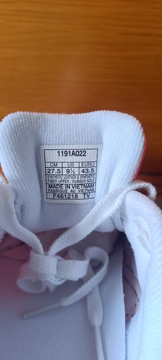 Zapatillas Asics Gel-Saga blancas y coral