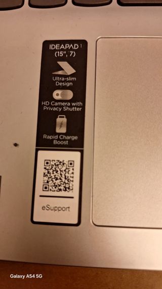 Lenovo IdeaPad 15.7" portátil plata