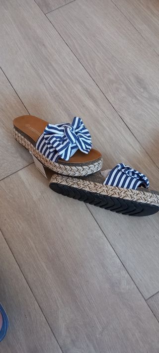 Sandalias con lazo marineras