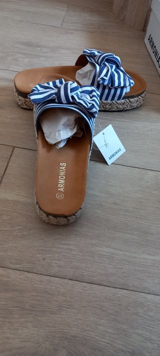 Sandalias con lazo marineras