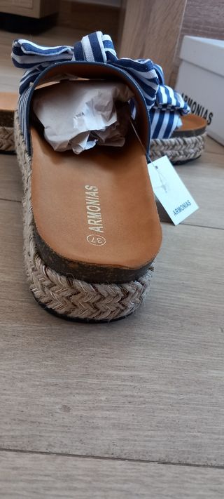Sandalias con lazo marineras