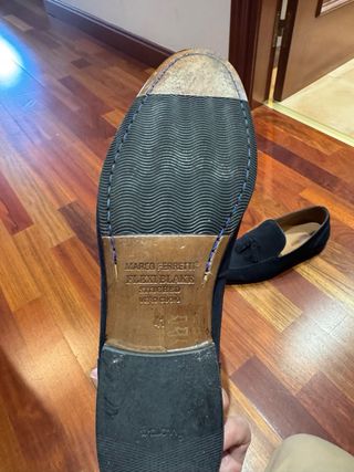 Zapatos Mocasín MARCO FERRETTI- Piel azul
