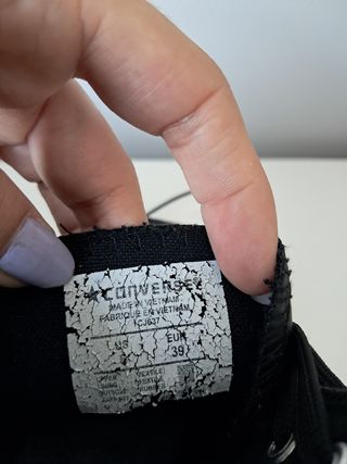 Converse negras altas