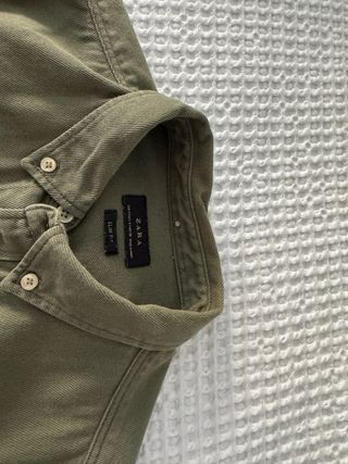 Camisa Zara verde militar M