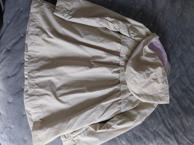 Chaqueta niña 8 años beige capucha