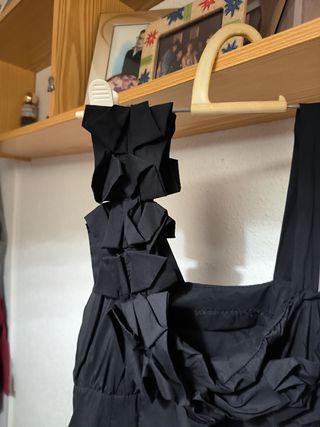 Top negro elegante mujer