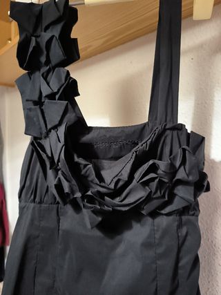 Top negro elegante mujer