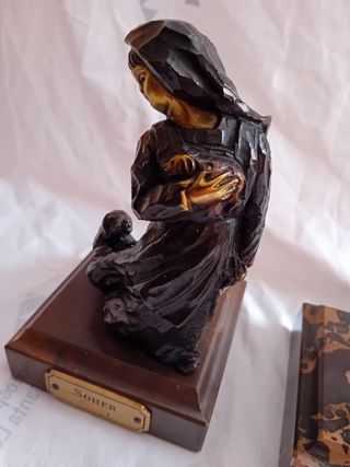 Pareja figuras bronce SoHer