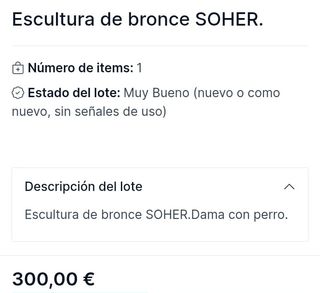Pareja figuras bronce SoHer