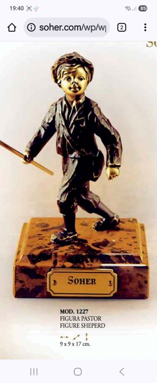 Pareja figuras bronce SoHer