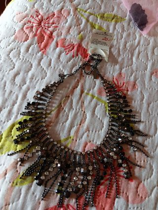 Gargantilla Bijou negra con pedrería