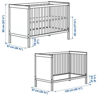 Cuna Ikea + colchón bebé