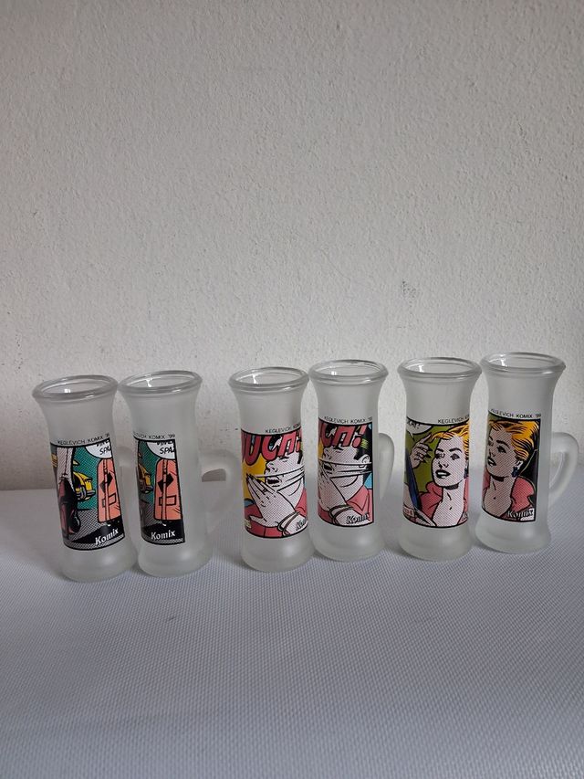 6 Bicchieri shot vintage Keglevich