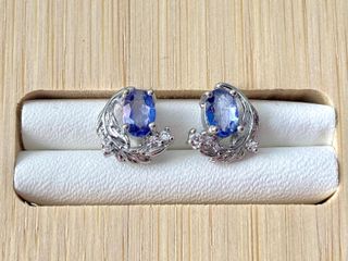 Pendientes de Topacios Certificados en Plata
