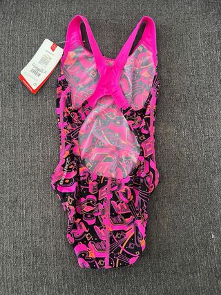 Bañador niña Speedo - Negro/Rosa - TALLA 28