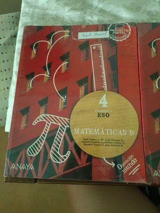 Libros de matemáticas 4eso anaya