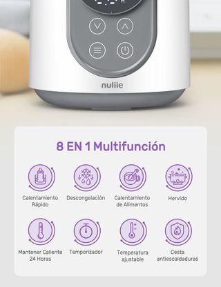 Calienta biberones Nulie - Esterilizador. NUEVO