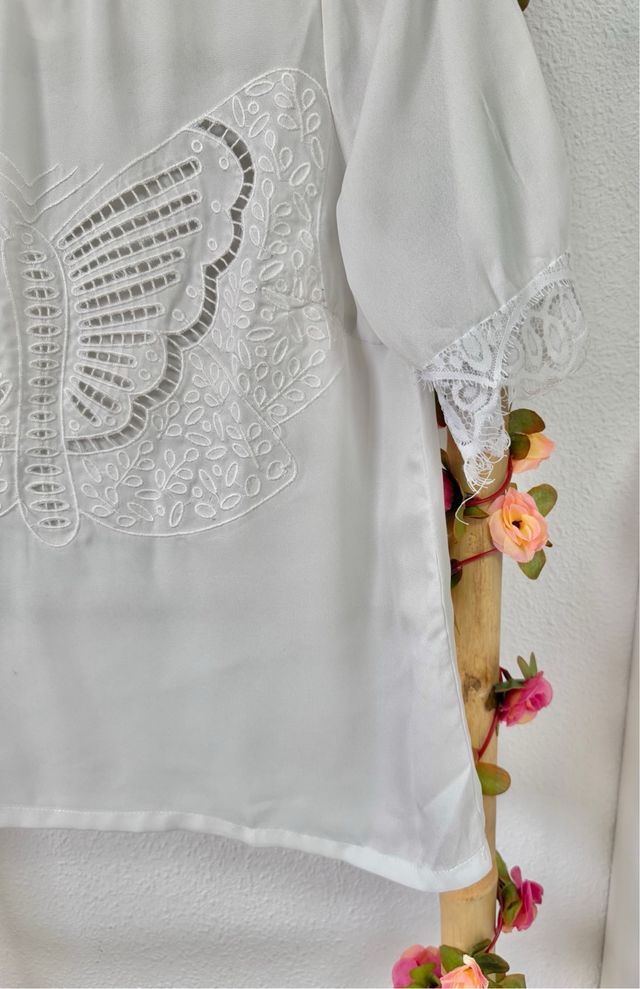 Blusa blanca October talla S